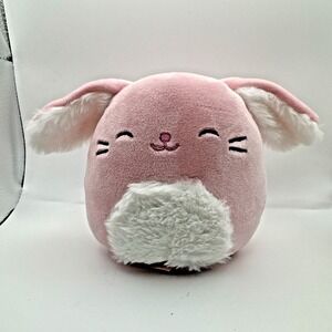 Squishmallow 5" Bop the Bunny Plush Rabbit Pink Fuzzy Belly‎ Ears Stuffed Animal
